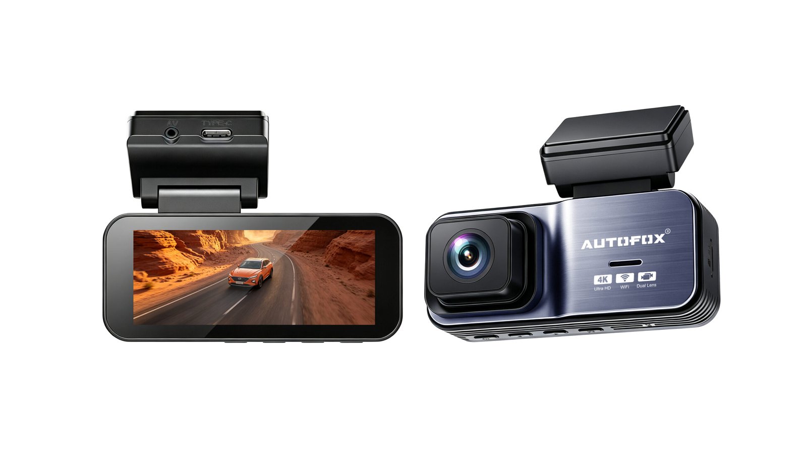 Autofox Dashcam 4K+2K