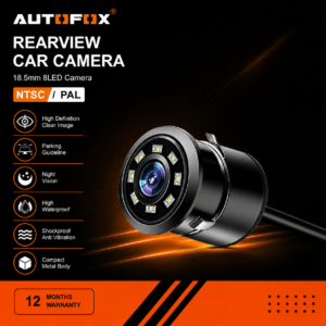 Autofox 8 LED 18.5mm Car Rear View Camera