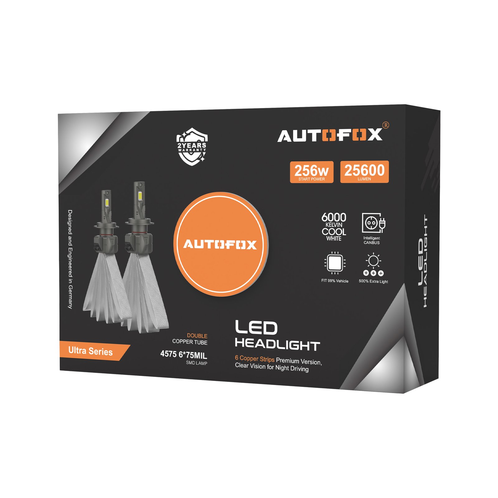 Autofox 256 Watts LED Lights